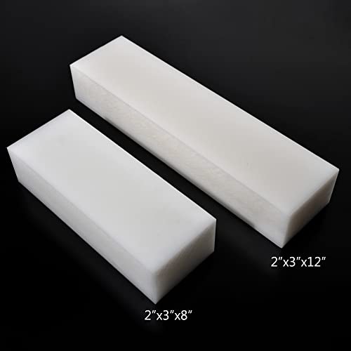 HDPE лист бел полиетилен пластичен блок 2 дебела x 12 должина x 3 ширина со висока густина PE суровина правоаголна цврста одлична одлична