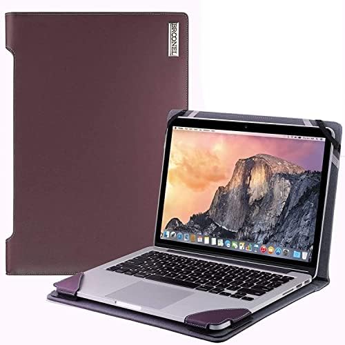 Брунел-Профил Серија - Виолетова Кожа Лаптоп Случај Компатибилен СО ASUS Chromebook CX1400CNA-BV0136 14 HD Лаптоп
