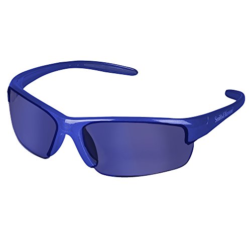 Безбедносни очила Смит и Весон, безбедносни очила за еквилајзери, леќи со сино огледало, сина рамка, 12 пара/случај