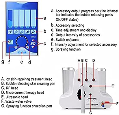GL-GDD 7 во 1 мултифункционална хидро-кислород машина за нега на лицето машина за убавина вода вода кислород млаз машина влага