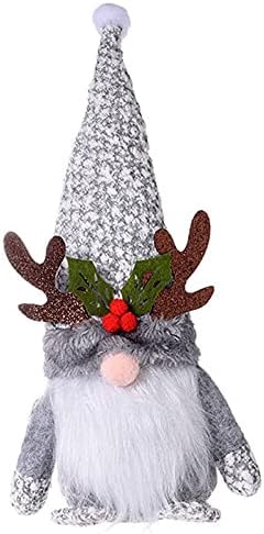 HHMEI 15 инчи без никакви џуџести кукли мини плишани Божиќни декорации капчиња за приврзоци за приврзоци