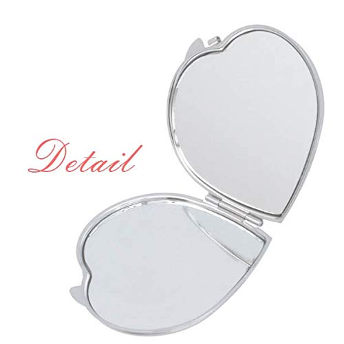 Клуб Q играње картички шема на огледало на огледало за зголемување на преносна рачна џебна шминка