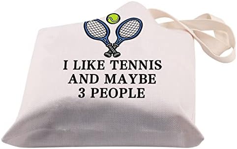 Бдпсс Тениски Плеер Подарок Тенис Љубовник Подарок Ми Се Допаѓа Тенис А Можеби И 3 Луѓе Тенис Торба Торба За Тенис Мајка Тенис Девојка