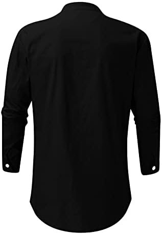 XXBR памучни постелнини Обични кошули за мажи, 2021 есенско копче за машко со долги ракави врвови летни кошули со предни џебови