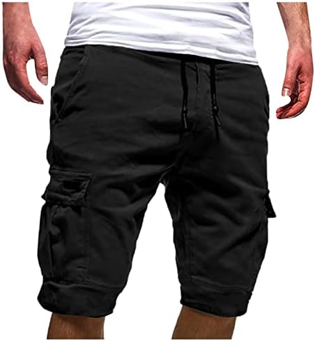 Венкомг1 шорцеви за мажи, воени мулти-џебови карго шорцеви тактички шорцеви на отворено затегнати борбени стебла