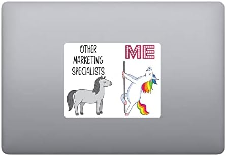 Млечни кригла дизајнираат други специјалисти за маркетинг основен коњ, јас гламурозен еднорог 3 инчи целосна боја винил деклара