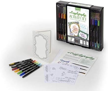 Crayola Signature Crayoligraphy Hand Lettering Art Set, подарок за тинејџери, подароци за ден на мајки, на возраст од 14+ години