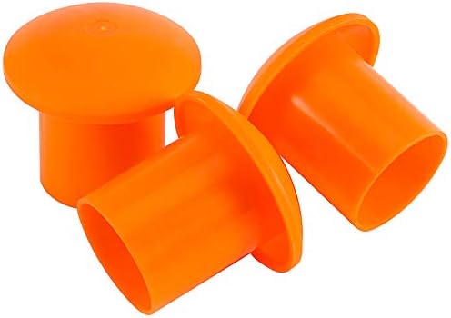 Хакзеон 30 пакувања за безбедносни капаци на реба, 2,36 x 2,16 инчи пластична капаче од печурки, живописни заштитни капачиња од портокал, безбедносен