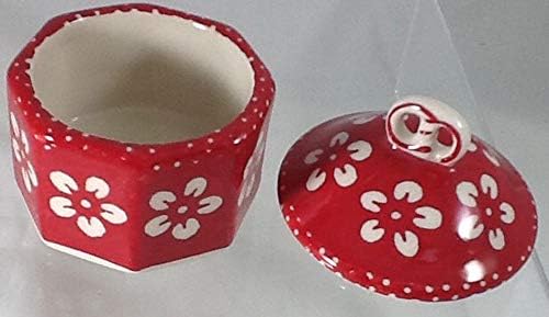 Две Полски Керамика Полски Керамика Ситници Кутии Во Црвен Цвет