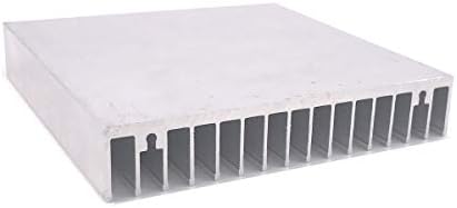 Awxlumv Алуминиумски Ладилник 100 x 100 x 18mm / 3.94 x 3.94 x 0.71 Инчен Ладилник За Коло И Транзисторски Полупроводнички Уреди