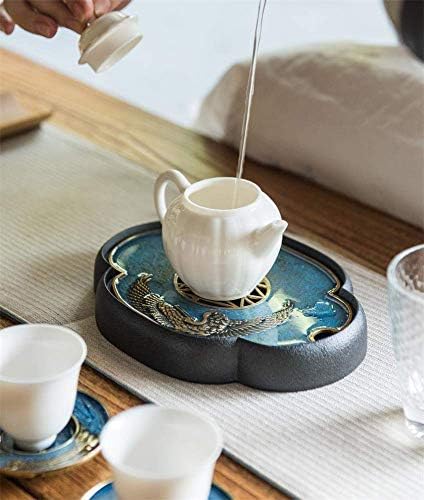 Leyes Кинески кунгфу порцелански чај постави чај сервер за чај и чај чај чаша чаша со емајли со боја на рачно насликан сад за чај