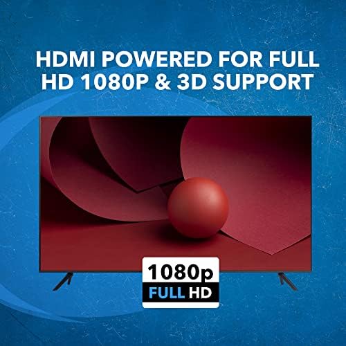 Splitter на OREI 1x16 HDMI, 16 пристаништа Professional HDMI напојуван за целосна поддршка за HD 1080P & 3D