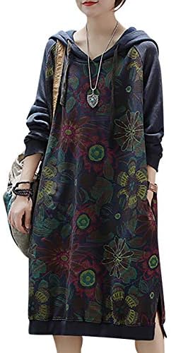 Јено jcj жени обични лабави етнички цветни дуксери џекни со џебови со долг ракав/џебови