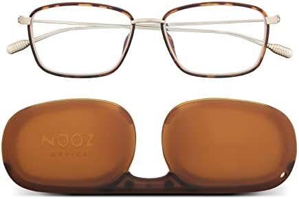 Nooz - Очила за читање - Правоаголна форма - 2 бои - Зголемување на очилата за мажи и жени - Модел Фаро двојна колекција