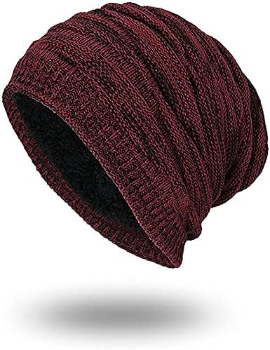 Зимски слаби капи, топла плишана зимска капа, обична дама волна плетена капа унисекс бени капа мажи жени топло меко череп капаче подароци