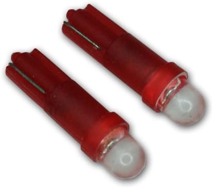 TuningPros LEDIG-T5-R1 Gerneral Instrument LED светилки T5, 1 LED црвен 2-PC сет