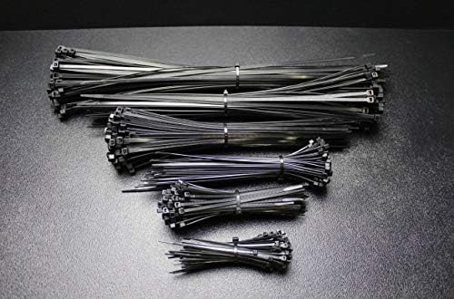 1200 PK 4 6 8 11 11 18 18 инчи поштенски врски 200 секоја најлонска црна 40 фунти УВ -жичен кабел