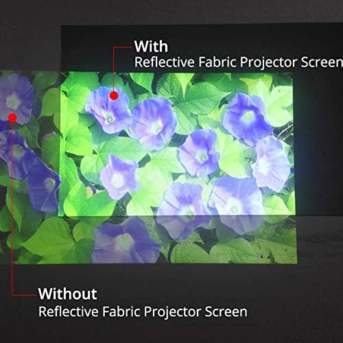 Зизм 16: 9 Екран за рефлексивен проектор за осветленост со голема осветленост 60 72 84 100 120 130 инчи ткаенина ткаенина крпа екран за