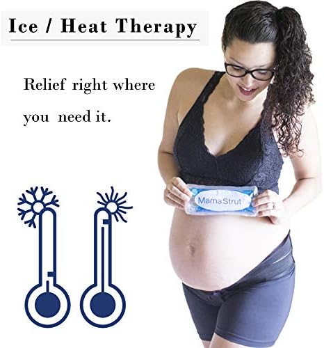 Поддршка за поддршка на бременоста Мама Струт | Мајчинство за дишење на мајчини | Премиум карлична поддршка со мраз/топлина за да ги смири болките | Прилагодлив абдо
