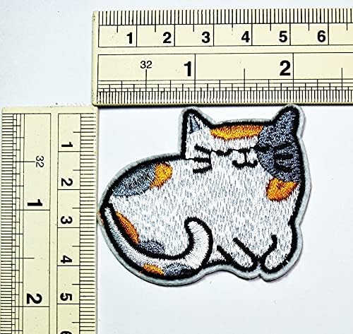Осама Лепенка Комплет од 4 Мали Мачиња Мачки Симпатична Цртан Филм Детска Налепница Ткаенина Мачка Пет Железо На Везени Закрпи Апликации