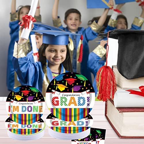 Плоча за дипломирање во Пмандијан - Плочи за хартија за десерт од Киндергарден, плочи од предучилишна хартија, чаши за салфетки пластични