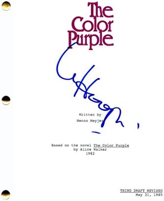 Whoopi Goldberg потпиша автограм „The Color Purple“ Сценарио за целосен филм - победник на Оскар, EGOT, сестрински чин, Ghost,