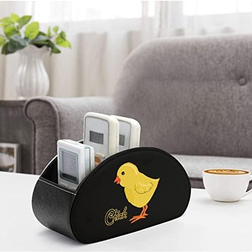 Симпатична пилешка птица модерно далечински управувач со 5 оддели PU кожа мути-функционална канцеларија организација на табела