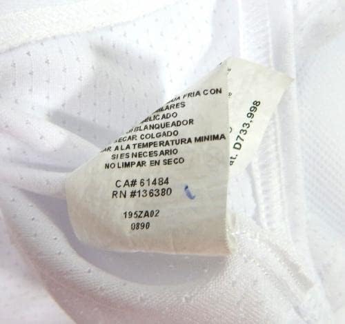2020 година Детроит Тигерс Френклин Перез #58 Игра издадена ПОС Користена бела маичка 48 17 - Игра користена МЛБ дресови