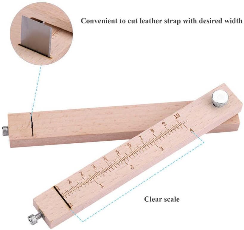 Прилагодлива дрвена лента и секач за ленти DIY занаетчиски кожен секач за сечење ленти за ремени алатки за сечење лента за сечење ленти