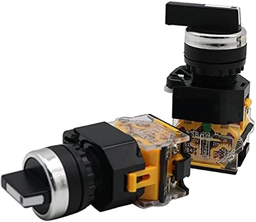 Befia 22mm селектор на копчето Ротари прекинувач за заклучување на моментот 2NO 1NO1NC 2 3 Позиција DPST 10A 400V прекинувач за напојување Вклучување/Исклучено