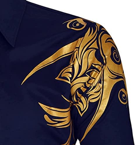 Џек-Дг Хипстер Мексикански Дизајн Шакета Фустан Кошула Мажи Секојдневен Бренд Долги Ракави Облека Печат Злато Печатени Вез Палто