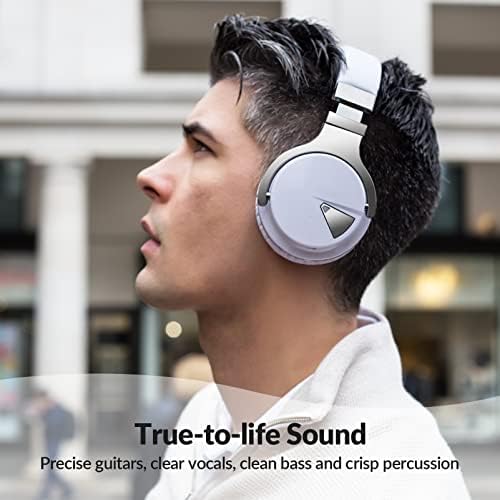 Слушалки за откажување на Слушалки за откажување на активни бучава со Silensys E7 со безжични слушалки со длабоки бас, над уво, удобни