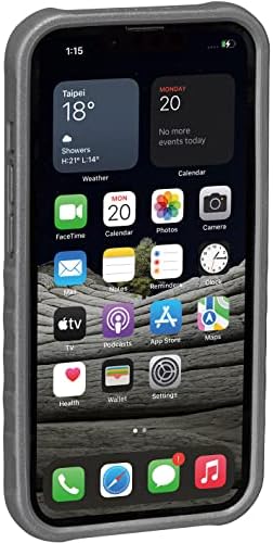 Topeak Ridecase заштитни телефон случај за iPhone 13 Про Црна