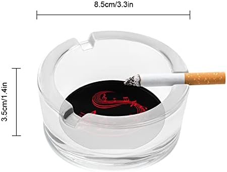 Музички белешки цигари пушачи стаклени пепелници за пепел за таблета за домашни таблети