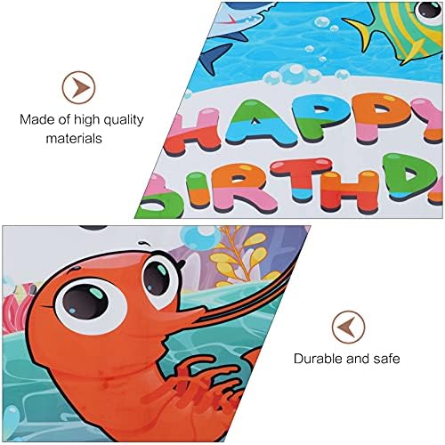 Bestoyard banner од 5 морски животни роденденско дете роденденска фотографија фотографија од океанот роденденска фотографија реквизит роденден
