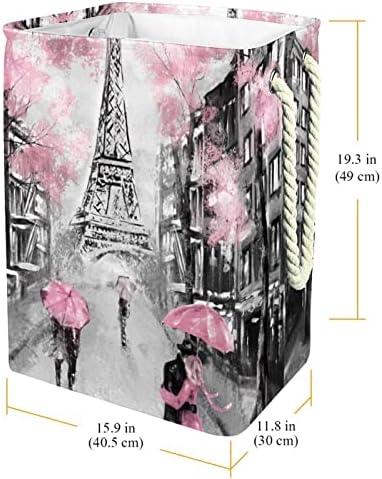 Нехомер Масло Сликарство Розова Париз Ајфеловата Кула Љубовник Големи Перење Попречува Водоотпорен Склопувачки Облека Попречува