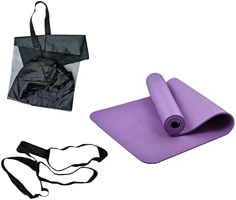 SM Sunnimix со висока густина јога мат со торба за складирање на лактот Поддршка за перница фитнес вежба за дома, салата, гимнастика, истегнување,