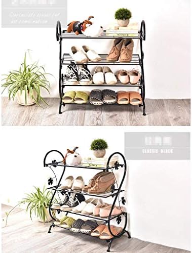 Lxb домашна декорација мултифункционална решетка за чевли ковано железо Едноставно домаќинство повеќеслојно складирање чевли за чевли