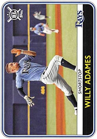 2020 година Топс Голема лига 87 Вили Амеми Амеми Тампа Беј зраци MLB Бејзбол Трговска картичка