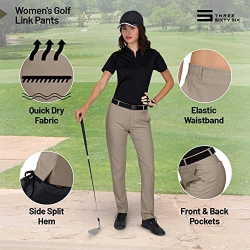 Три шеесет и шест женски бргу суви панталони за голф 30 инчи-лесен 4-насочен дел, влага за влага, анти-ОДОР, УПФ 50+
