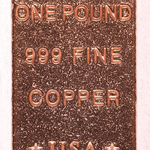 1 фунта бакарна лента за хартија - 999 Дизајн на елемент на чиста хемија со сертификат за автентичност од уникатни метали