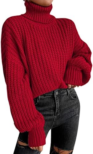 Kulywon Зимска женска мода преголема плетена тешка памучна памук плус големина женски женски џемпери на пуловер