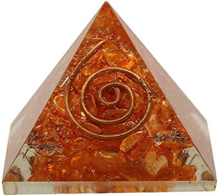 Sharvgun Carnelian Stone Orgon Pyramid Natural Reiki Energy Charged Crystal, EMF Заштита Медитација на генератор на енергија за јога