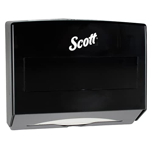 Скот Скотфолд Компактен диспензер за хартиени крпи, мал диспендер за крпи, црна