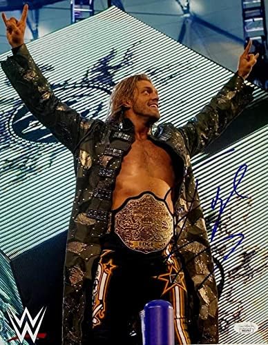 WWE Exclusive Edge потпиша автограмиран 11x14 Photo JSA автентикација #3 - Фотографии за автограми во борење