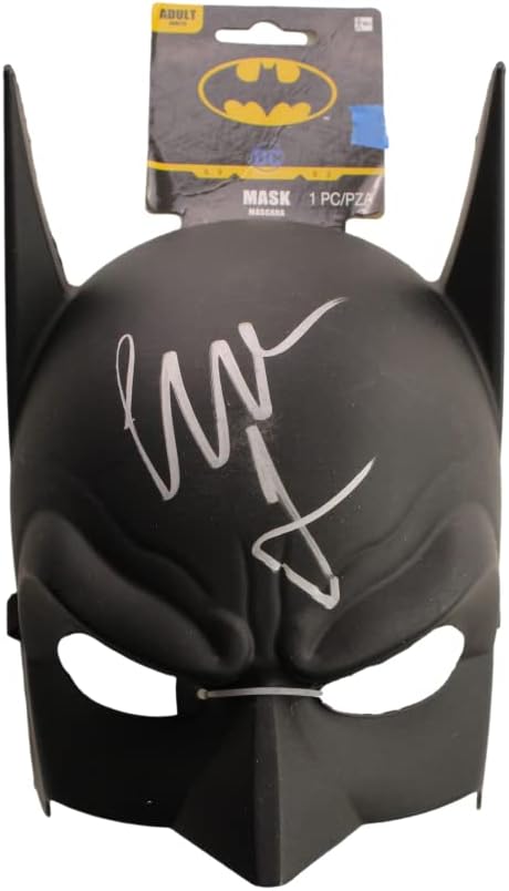 Кристијан Бејл потпиша маска за автограм Бетмен Каул - Темниот витез w/Бекет