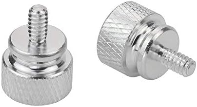 FavordRory 6-32 анодизирани алуминиумски палци, палци на компјутер, завртки за палецот, сребро, 10 парчиња