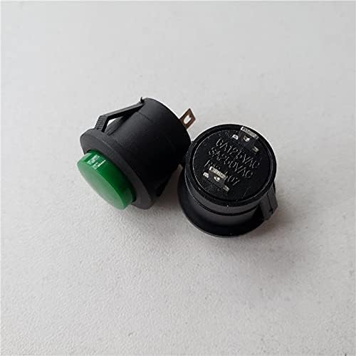 Прекинувачи за копче за притискање од 35pcs 250V 3A прекинувач за самото ресетирање 2 пински прицврстени типови R13-507K 16mm