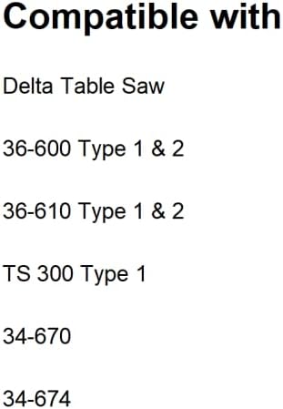 Појас компатибилен со Делта ТС 300, 34-674, 34-670, 36-610, 36-600, табела за 2 парчиња пила 2 парчиња