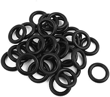 X-Gree 30pcs црна 9,5 mm x 2,65 mm масло отпорен на масло запечатување прстен O-форма NBR гума гума (30 Piezas Negro 9,5 mm x 2,65 mM Anillo
